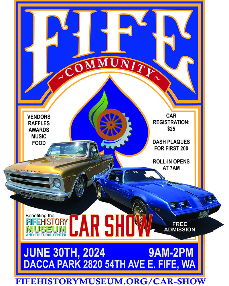 2024 Fife Community Car Show Poster - June 30th, 2024